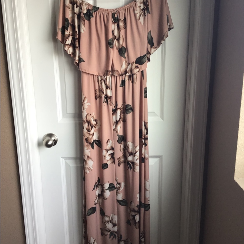Mauve floral dress